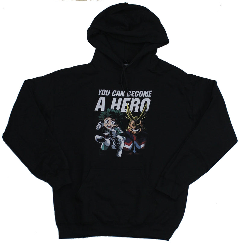 My Hero Academia Pullover Hoodie - You Can Become A Hero Deku & All Might