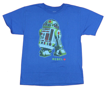 Star Wars Mens T-Shirt- Artful Colorful Image of R2-D2