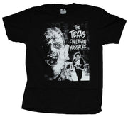 Texas Chainsaw Massacre Mens T-Shirt - Leatherface Closeup and Running - Inmyparentsbasement.com