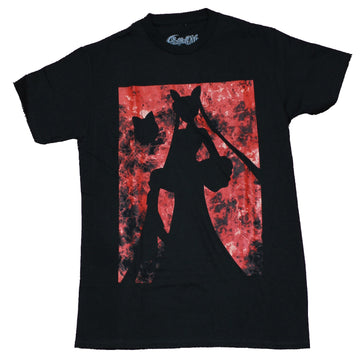 Sailor Moon Mens T-Shirt - Red Boxed Silhouette Image