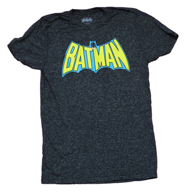 Batman Mens T-Shirt - Classic 60s Style Logo Full Color Logo