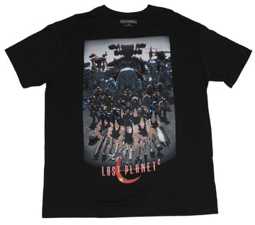 Lost Planet 2 Mens T-Shirt  - Heavy Armored Warriors Prepping For Battle Image