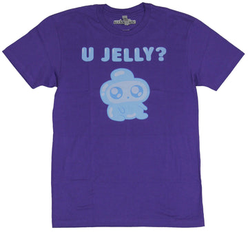Bravest Warriors Mens T-Shirt - U Jelly? Seated Jelly Kid Image