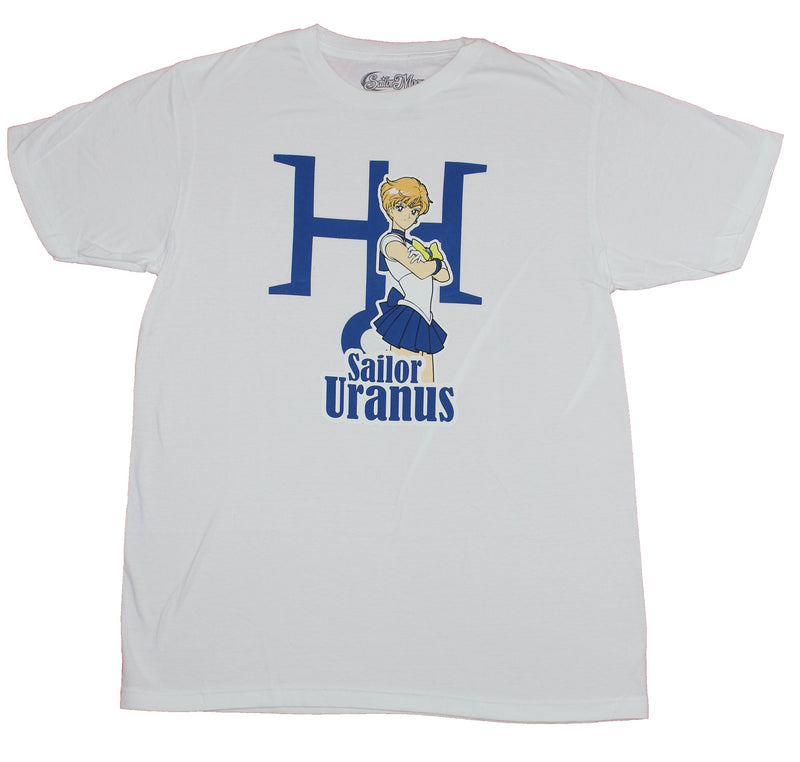 Sailor Moon Mens T-Shirt- Sailor Uranus Over Logo