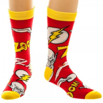 DC Comics The Flash Zoom! Red & YellowCrew Socks
