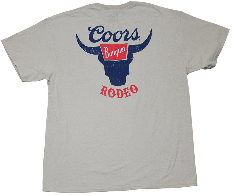Coors Mens T-Shirt - Rodeo Lapel Logo on Front and Back