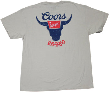 Coors Mens T-Shirt - Rodeo Lapel Logo on Front and Back