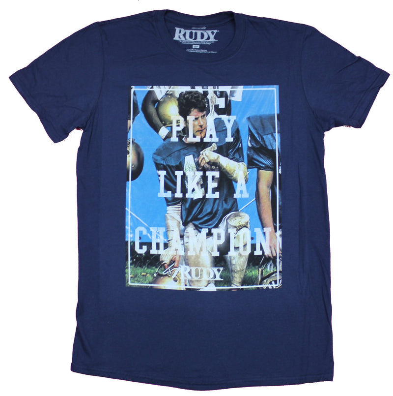 Rudy Mens T-Shirt - Play Like a Champion - Inmyparentsbasement.com