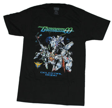 Mobile suit Gundam Mens T-Shirt  - Gundam Double 00 OO MEch Group