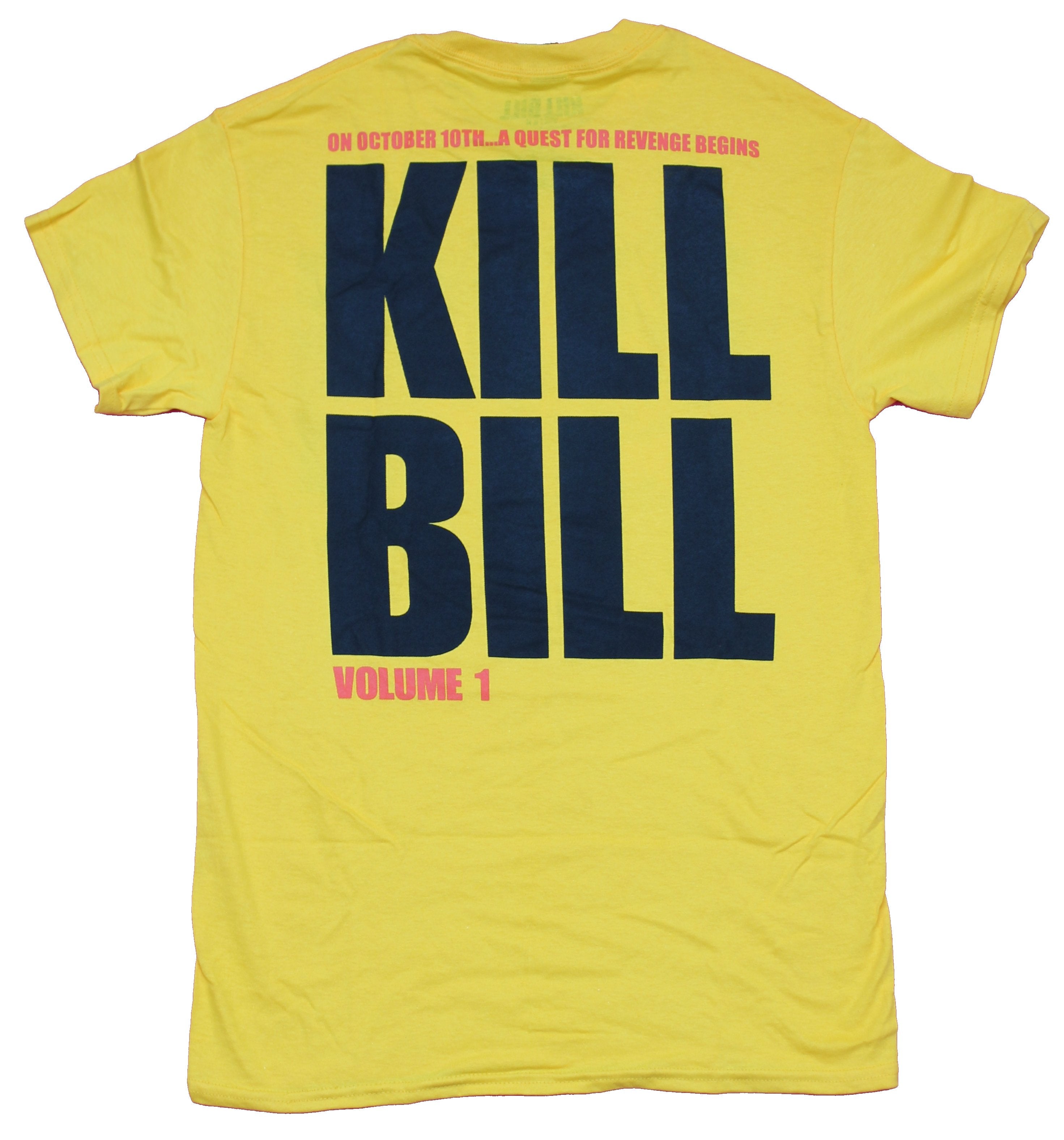 Kill Bill Mens T-Shirt  -  Beatrix Bride Photo Box Front Big Letter Back