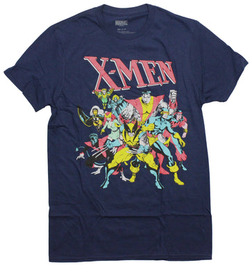 X-Men Mens T-Shirt - Classic Art Adams Cast Image