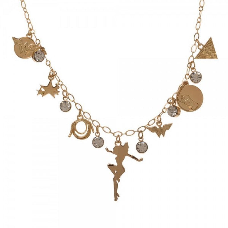 Bioworld Wonder Woman Charm Collar Choker Necklace