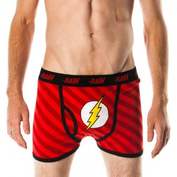 Flash Red Symbol Black Outline Boxer Briefs