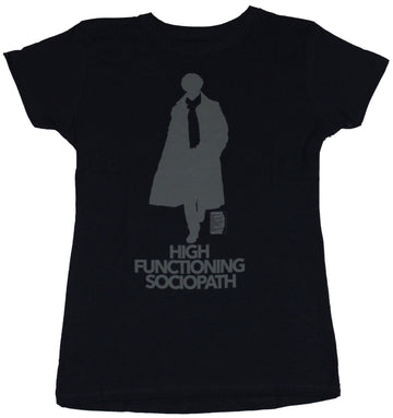 Sherlock (BBC TV Series) Girls Juniors T-Shirt - High Functioning Sociopath