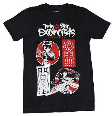 Twin Star Exorcist Mens T-Shirt - Character Circle Images And Symbols