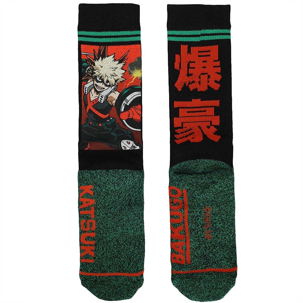 My Hero Academia Bakugo Statement Mens Sublimated Socks
