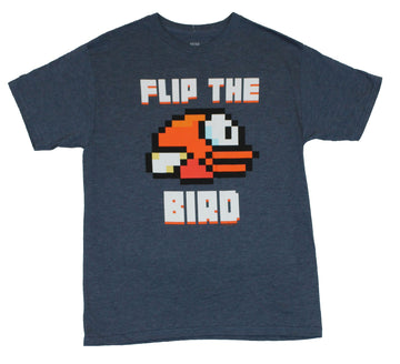 Flappy Bird Mens T-Shirt -  "Flip the Bird" Flappy bird Image