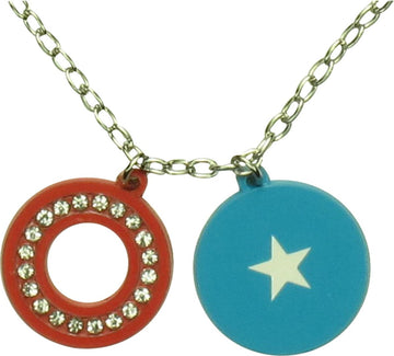 Captain America Shield Chain Charms Necklace