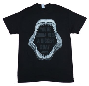 Jaws Mens T-Shirt- You're Gonna Need A Bigger Boat Shark Teeth Image