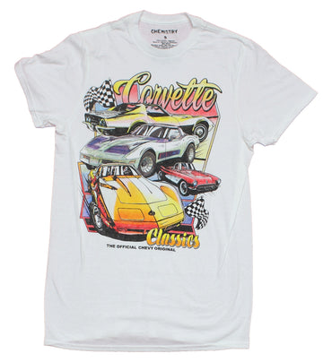 Corvette Chevy Mens T-Shirt - Classics 4 Car Artwork Original