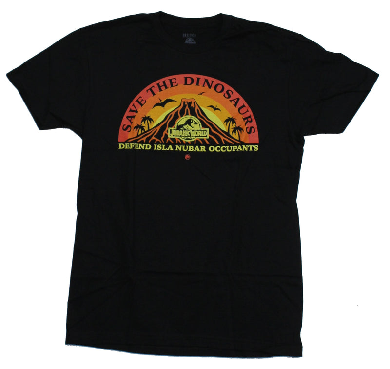 Jurassic Park Mens  T-Shirt - Save the Dinosaurs Defend Island Nubar