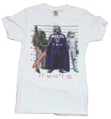 Star Wars Mens T-Shirt - It Wasn't Me Lineup