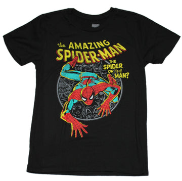 Spider-man Amazing Spider-man Mens T-Shirt - Spider or The Man Cover
