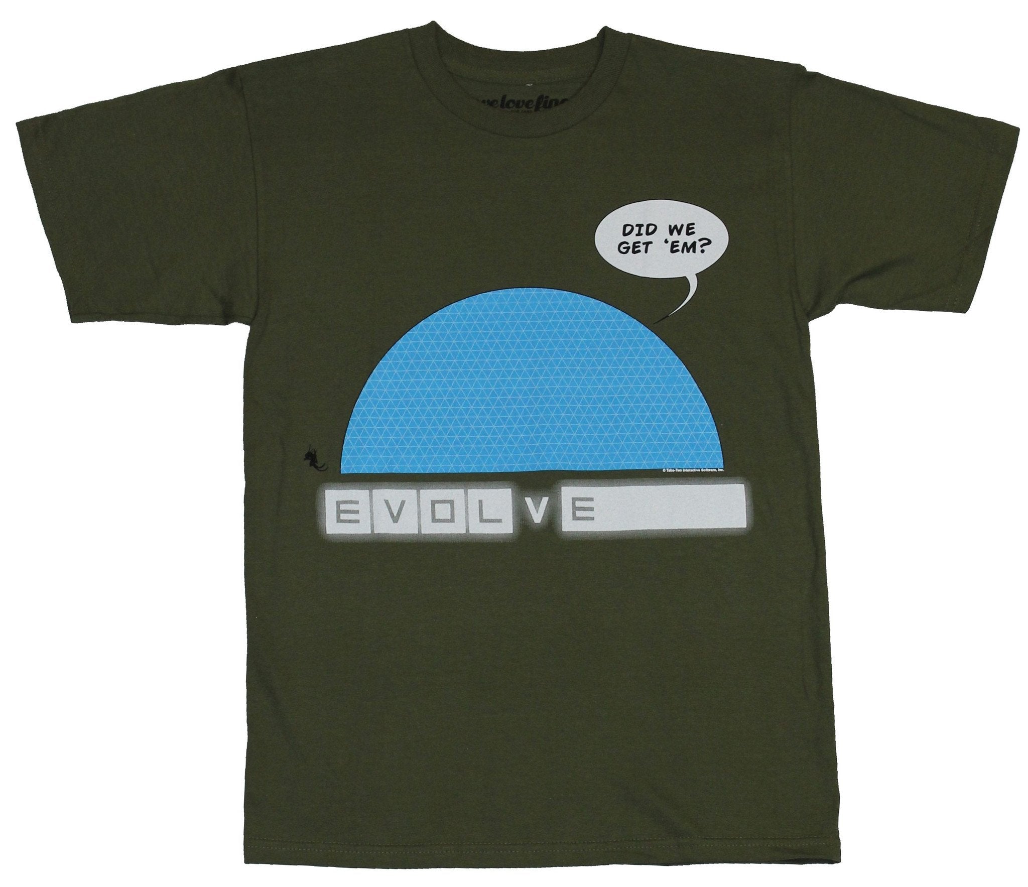 Evolve Mens T-Shirt - Did We Get Em Blue DoomImage
