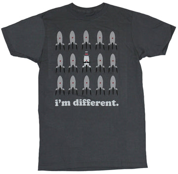 Portal Mens T-Shirt -  I'm different Repeated Portal Images