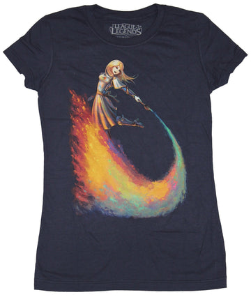 League of Legends Girls Juniors T-Shirt - Lux Painter of Light Paintbrush Image