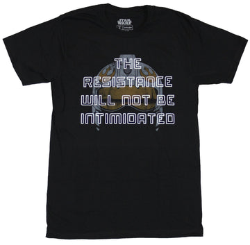 Star Wars  Mens T-Shirt - The Resistance Will Not Be Intimidated
