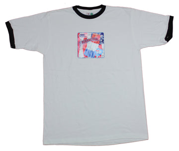 Supersicle Firecracker Mens T-Shirt  - Classic Red White And Blue Ad Image