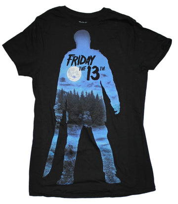 Friday the 13th Mens T-Shirt - Silhouette Movie Poster Image