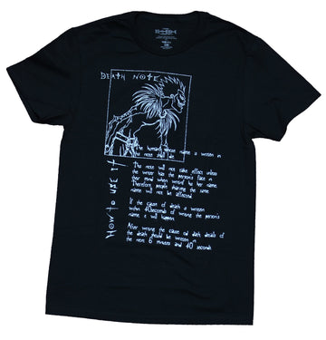 Death Note  Mens T-Shirt - Ryuk Image With Death Note Text