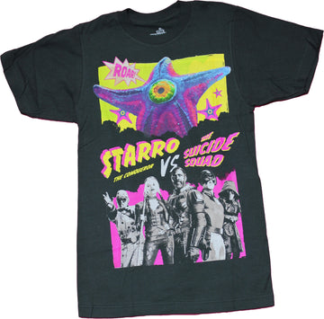 Suicide Squad Mens T-shirt - Starro vs Squad Poster Image