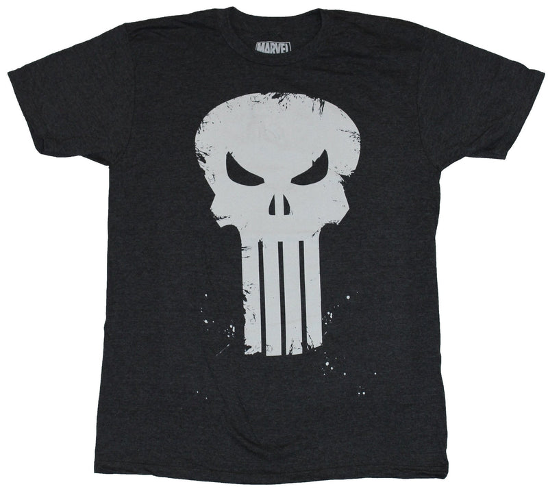 The Punisher (Marvel Comics)  Mens T-Shirt - Long Toothed Slightly Splattered - Inmyparentsbasement.com