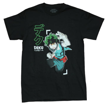 My Hero Academia Mens T-Shirt - Deku Class 1A Side Image