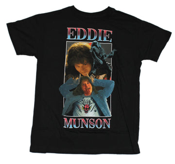 Stranger Things Mens T-Shirt - Eddie Munson Rocking Out Box