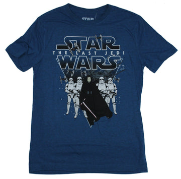 Star Wars  the Last Jedi Mens T-Shirt - Kylo Ren Leading Stormtrooper Army