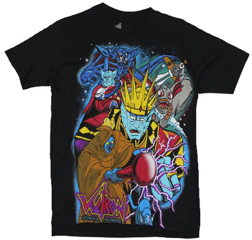 Voltron (Classic Cartoon) Mens T Shirt  - Enemies United Against the Defender