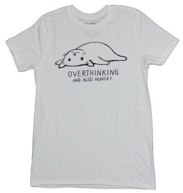 Black Matter Mens T-Shirt - Overthinking and Also Hungry Fox Image