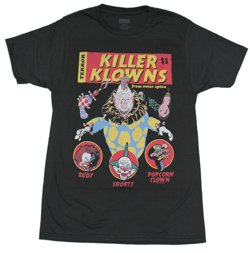 Killer Klowns From Outer Space Mens T-Shirt  - Comic Style Image - Inmyparentsbasement.com