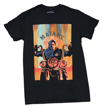 Mayans Mens T-Shirt  -  Desert Ride Poster  Half Skeleton Rider