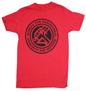 Hellboy Mens T-Shirt - Bureau for Paranormal Research and Defense Logo