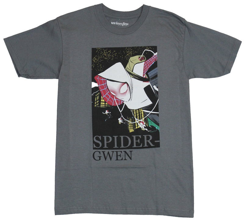 Spider-Gwen (Marvel Comics)  Mens T-Shirt - Boxed White Tinted Artistic Gwen - Inmyparentsbasement.com