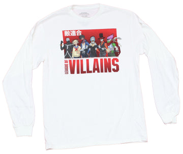 My Hero Academia Mens Long Sleeve T-Shirt - League of Villains Group Over Words