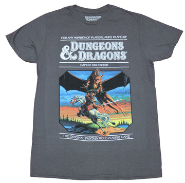 Dungeons & Dragons Mens T-Shirt - Expert Rule Book Original Artwork