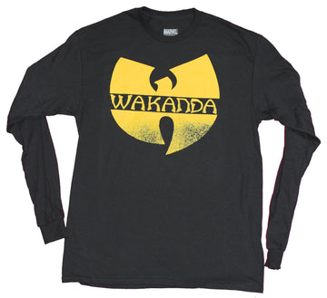 Black Panther Mens Long Sleeve T-Shirt - Wakanda Wu Tang Amalgam