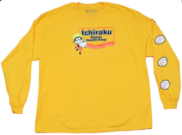 Naruto Shippuden Long Sleeve Mens T-Shirt - Ichiraku Ramen Noodle Soup