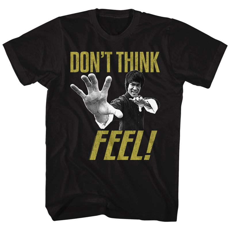 Bruce Lee Mens S/S T-Shirt - Feel - Solid Black